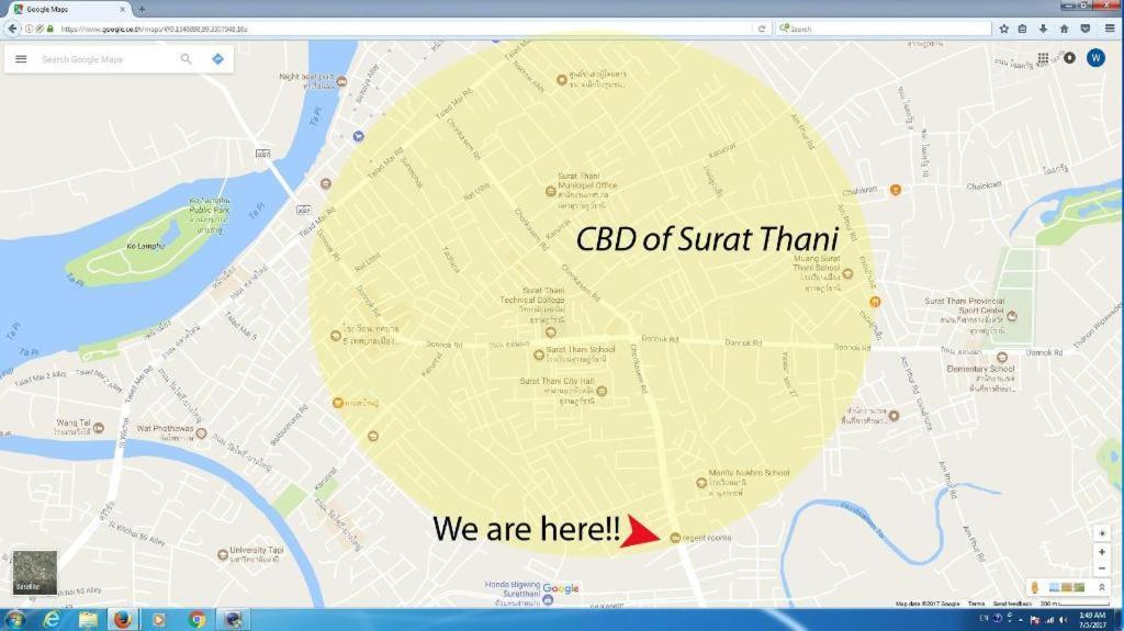 Regent Room Hotel Surat Thani Exterior photo